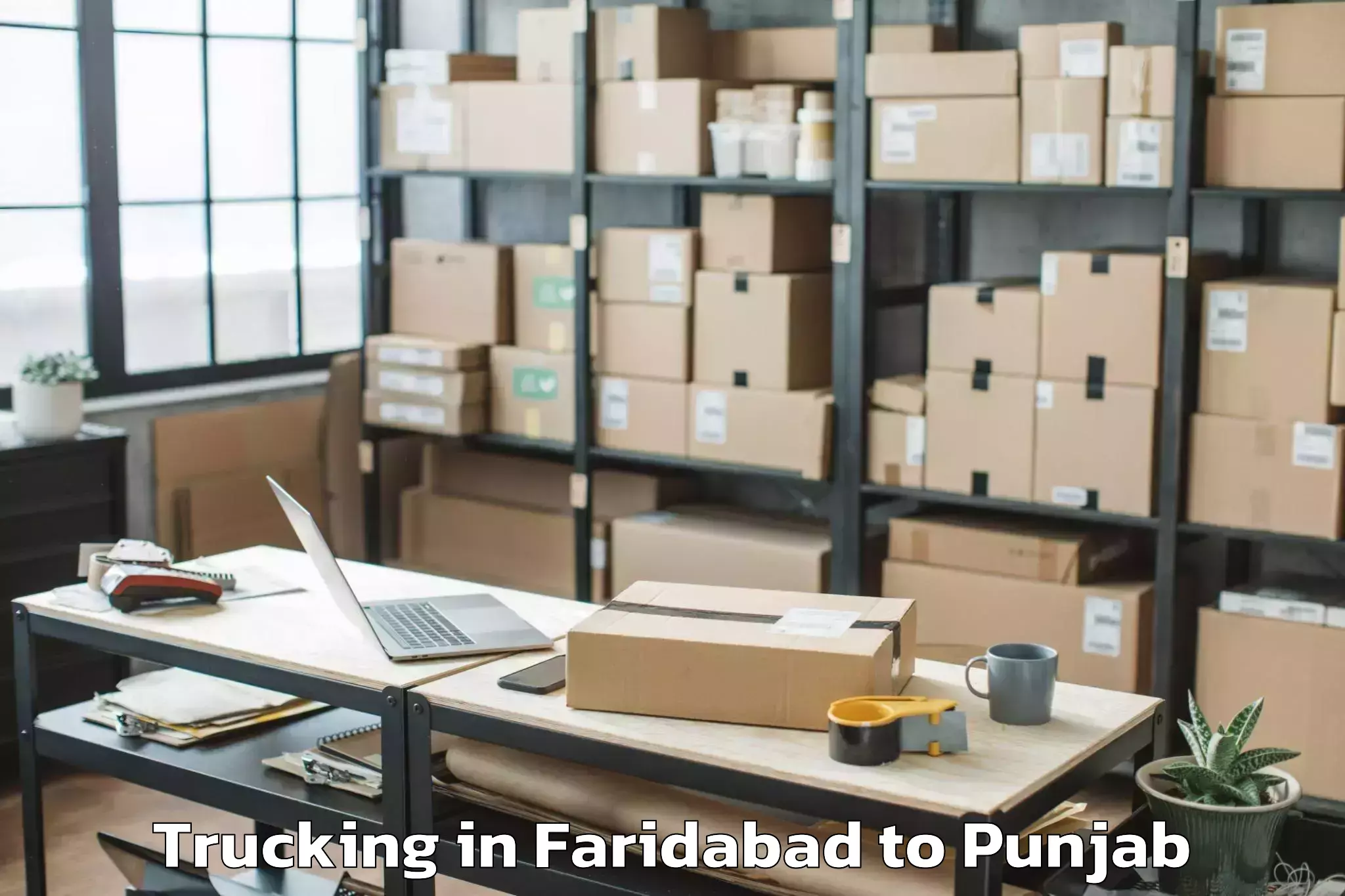 Top Faridabad to Mandi Gobindgarh Trucking Available